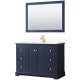A thumbnail of the Wyndham Collection WCV232348S-QTZ-UNSM46 Dark Blue / Giotto Quartz Top / Brushed Gold Hardware