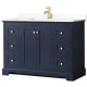 A thumbnail of the Wyndham Collection WCV232348S-QTZ-UNSMXX Dark Blue / Giotto Quartz Top / Brushed Gold Hardware