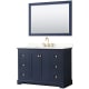 A thumbnail of the Wyndham Collection WCV232348S-QTZ-US3M46 Dark Blue / Giotto Quartz Top / Brushed Gold Hardware