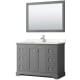 A thumbnail of the Wyndham Collection WCV232348S-VCA-M46 Dark Gray / Carrara Cultured Marble Top / Polished Chrome Hardware