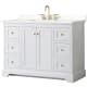 A thumbnail of the Wyndham Collection WCV232348S-QTZ-US3MXX White / Giotto Quartz Top / Brushed Gold Hardware