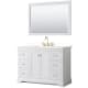 A thumbnail of the Wyndham Collection WCV232348S-QTZ-US3M46 White / White Quartz Top / Brushed Gold Hardware