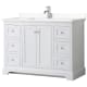 A thumbnail of the Wyndham Collection WCV232348S-QTZ-UNSMXX White / Giotto Quartz Top / Polished Chrome Hardware