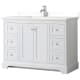 A thumbnail of the Wyndham Collection WCV232348S-QTZ-UNSMXX White / White Quartz Top / Polished Chrome Hardware