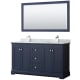 A thumbnail of the Wyndham Collection WCV232360DCMUNSM58 Dark Blue / Polished Chrome Hardware