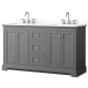 A thumbnail of the Wyndham Collection WCV232360D-QTZ-US3MXX Dark Gray / Giotto Quartz Top / Polished Chrome Hardware