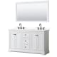 A thumbnail of the Wyndham Collection WCV232360D-QTZ-US3M58 White / Giotto Quartz Top / Matte Black Hardware