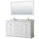 A thumbnail of the Wyndham Collection WCV232360DCMUNOM58 White / White Carrara Marble Top / Brushed Gold Hardware