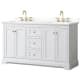 A thumbnail of the Wyndham Collection WCV232360D-QTZ-US3MXX White / Giotto Quartz Top / Brushed Gold Hardware