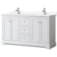 A thumbnail of the Wyndham Collection WCV232360D-VCA-MXX White / White Cultured Marble Top / Polished Chrome Hardware