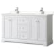 A thumbnail of the Wyndham Collection WCV232360D-QTZ-UNSMXX White / White Quartz Top / Polished Chrome Hardware