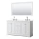 A thumbnail of the Wyndham Collection WCV232360D-QTZ-US3M58 White / White Quartz Top / Polished Chrome Hardware