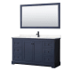 A thumbnail of the Wyndham Collection WCV232360S-VCA-M58 Dark Blue / Carrara Cultured Marble Top / Matte Black Hardware