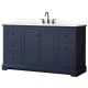 A thumbnail of the Wyndham Collection WCV232360S-QTZ-US3MXX Dark Blue / Giotto Quartz Top / Matte Black Hardware