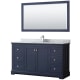 A thumbnail of the Wyndham Collection WCV232360SCMUNSM58 Dark Blue / Polished Chrome Hardware