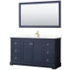 A thumbnail of the Wyndham Collection WCV232360S-QTZ-UNSM58 Dark Blue / Giotto Quartz Top / Brushed Gold Hardware