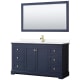 A thumbnail of the Wyndham Collection WCV232360S-VCA-M58 Dark Blue / White Cultured Marble Top / Brushed Gold Hardware