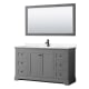 A thumbnail of the Wyndham Collection WCV232360S-VCA-M58 Dark Gray / Carrara Cultured Marble Top / Matte Black Hardware