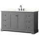 A thumbnail of the Wyndham Collection WCV232360S-QTZ-US3MXX Dark Gray / Giotto Quartz Top / Matte Black Hardware