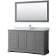 A thumbnail of the Wyndham Collection WCV232360SCMUNSM58 Dark Gray / White Carrara Marble Top / Polished Chrome Hardware