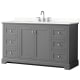 A thumbnail of the Wyndham Collection WCV232360S-QTZ-US3MXX Dark Gray / Giotto Quartz Top / Polished Chrome Hardware