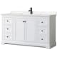 A thumbnail of the Wyndham Collection WCV232360S-VCA-MXX White / Carrara Cultured Marble Top / Matte Black Hardware