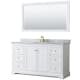 A thumbnail of the Wyndham Collection WCV232360SCMUNOM58 White / White Carrara Marble Top / Brushed Gold Hardware