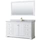A thumbnail of the Wyndham Collection WCV232360SCMUNSM58 White / White Carrara Marble Top / Brushed Gold Hardware
