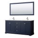 A thumbnail of the Wyndham Collection WCV232372D-QTZ-UNSM70 Dark Blue / Giotto Quartz Top / Polished Chrome Hardware