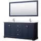 A thumbnail of the Wyndham Collection WCV232372D-VCA-M70 Dark Blue / White Cultured Marble Top / Polished Chrome Hardware