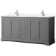 A thumbnail of the Wyndham Collection WCV232372D-VCA-MXX Dark Gray / Carrara Cultured Marble Top / Polished Chrome Hardware