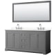 A thumbnail of the Wyndham Collection WCV232372D-QTZ-US3M70 Dark Gray / Giotto Quartz Top / Polished Chrome Hardware