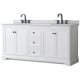 A thumbnail of the Wyndham Collection WCV232372DCMUNOMXX White / White Carrara Marble Top / Matte Black Hardware