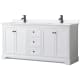 A thumbnail of the Wyndham Collection WCV232372D-VCA-MXX White / White Cultured Marble Top / Matte Black Hardware