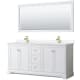 A thumbnail of the Wyndham Collection WCV232372D-VCA-M70 White / White Cultured Marble Top / Brushed Gold Hardware