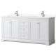 A thumbnail of the Wyndham Collection WCV232372D-QTZ-UNSMXX White / Giotto Quartz Top / Polished Chrome Hardware