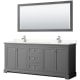 A thumbnail of the Wyndham Collection WCV232380D-VCA-M70 Dark Gray / Carrara Cultured Marble Top / Polished Chrome Hardware