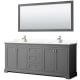 A thumbnail of the Wyndham Collection WCV232380D-QTZ-UNSM70 Dark Gray / Giotto Quartz Top / Polished Chrome Hardware