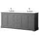 A thumbnail of the Wyndham Collection WCV232380D-QTZ-US3MXX Dark Gray / Giotto Quartz Top / Polished Chrome Hardware