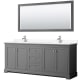 A thumbnail of the Wyndham Collection WCV232380D-VCA-M70 Dark Gray / White Cultured Marble Top / Polished Chrome Hardware