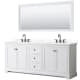 A thumbnail of the Wyndham Collection WCV232380D-QTZ-US3M70 White / Giotto Quartz Top / Matte Black Hardware