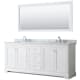 A thumbnail of the Wyndham Collection WCV232380DCMUNOM70 White / White Carrara Marble Top / Polished Chrome Hardware