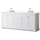 A thumbnail of the Wyndham Collection WCV232380D-QTZ-US3MXX White / Giotto Quartz Top / Polished Chrome Hardware