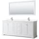 A thumbnail of the Wyndham Collection WCV232380D-VCA-M70 White / White Cultured Marble Top / Polished Chrome Hardware