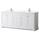 A thumbnail of the Wyndham Collection WCV232380D-VCA-MXX White / White Cultured Marble Top / Polished Chrome Hardware