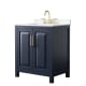 A thumbnail of the Wyndham Collection WCV252530S-QTZ-US3MXX Dark Blue / White Quartz Top / Brushed Gold Hardware