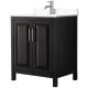 A thumbnail of the Wyndham Collection WCV252530S-VCA-MXX Dark Espresso / White Cultured Marble Top / Polished Chrome Hardware