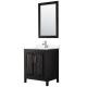 A thumbnail of the Wyndham Collection WCV252530S-QTZ-UNSM24 Dark Espresso / White Quartz Top / Polished Chrome Hardware