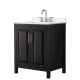 A thumbnail of the Wyndham Collection WCV252530S-QTZ-US3MXX Dark Espresso / White Quartz Top / Polished Chrome Hardware