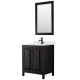 A thumbnail of the Wyndham Collection WCV252530S-QTZ-UNSM24 Dark Espresso / Giotto Quartz Top / Matte Black Hardware